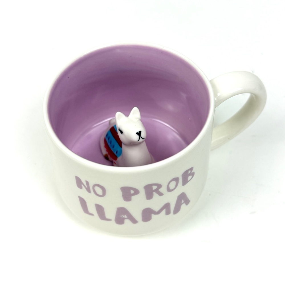 Peak-a-Boo Whimsical Cupboard 10 Strawberry St Llama Mug